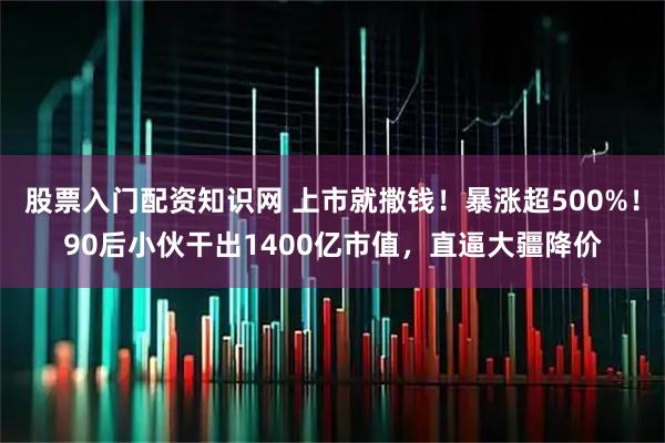股票入门配资知识网 上市就撒钱！暴涨超500%！90后小伙干出1400亿市值，直逼大疆降价